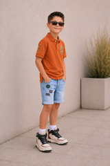 Kids Embroidered Detail Polo T-Shirt