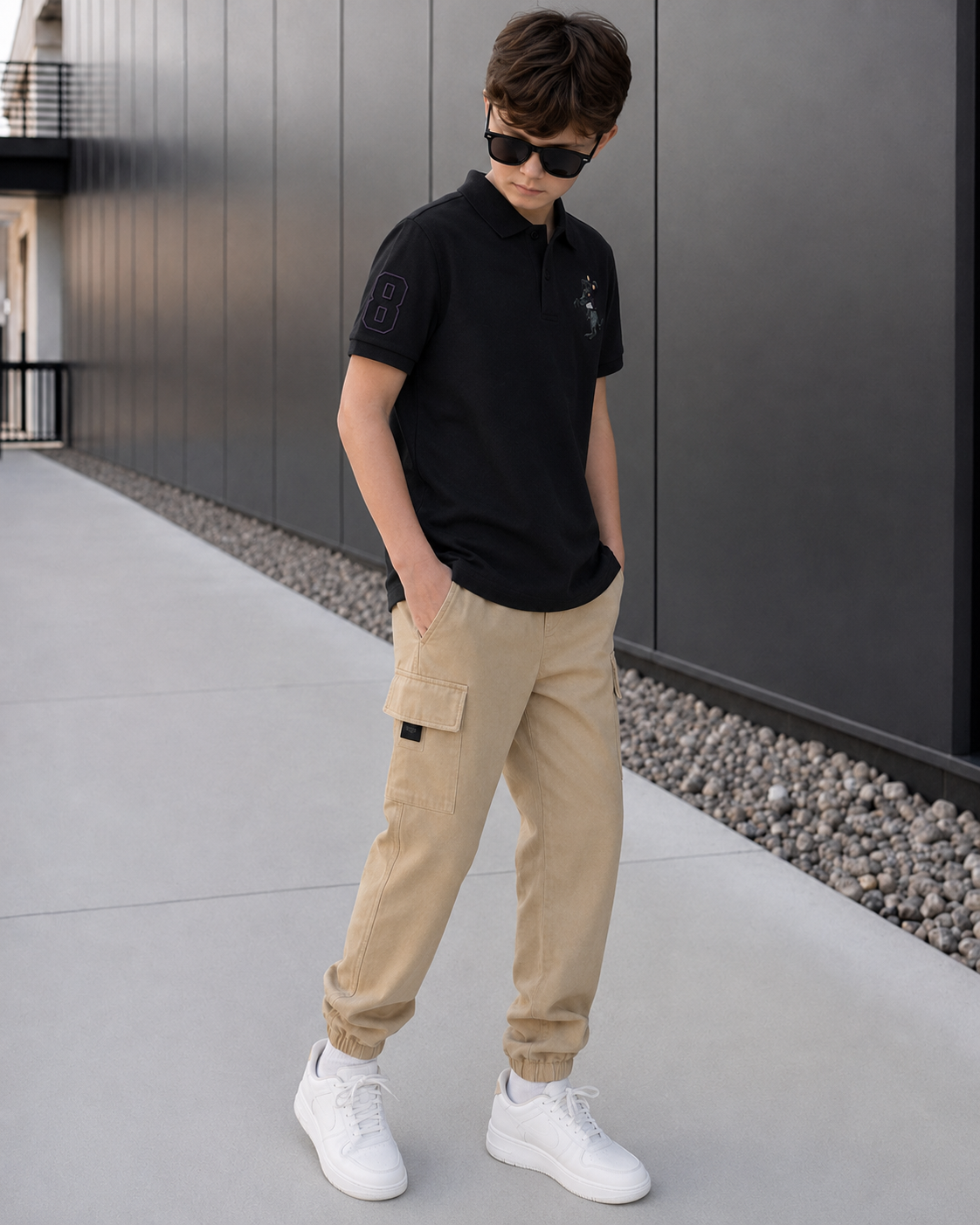 Kids Graphic Polo Shirt