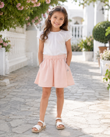 Girls’ Elastic Waist Utility Shorts
