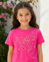 Girls’ Bow Graphic Short-Sleeve T-Shirt