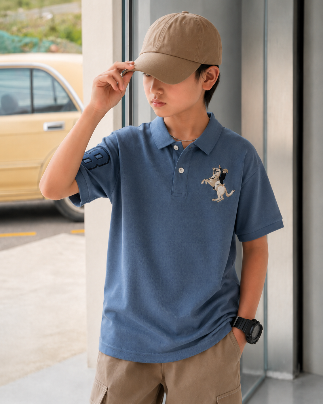 Kids Graphic Polo Shirt