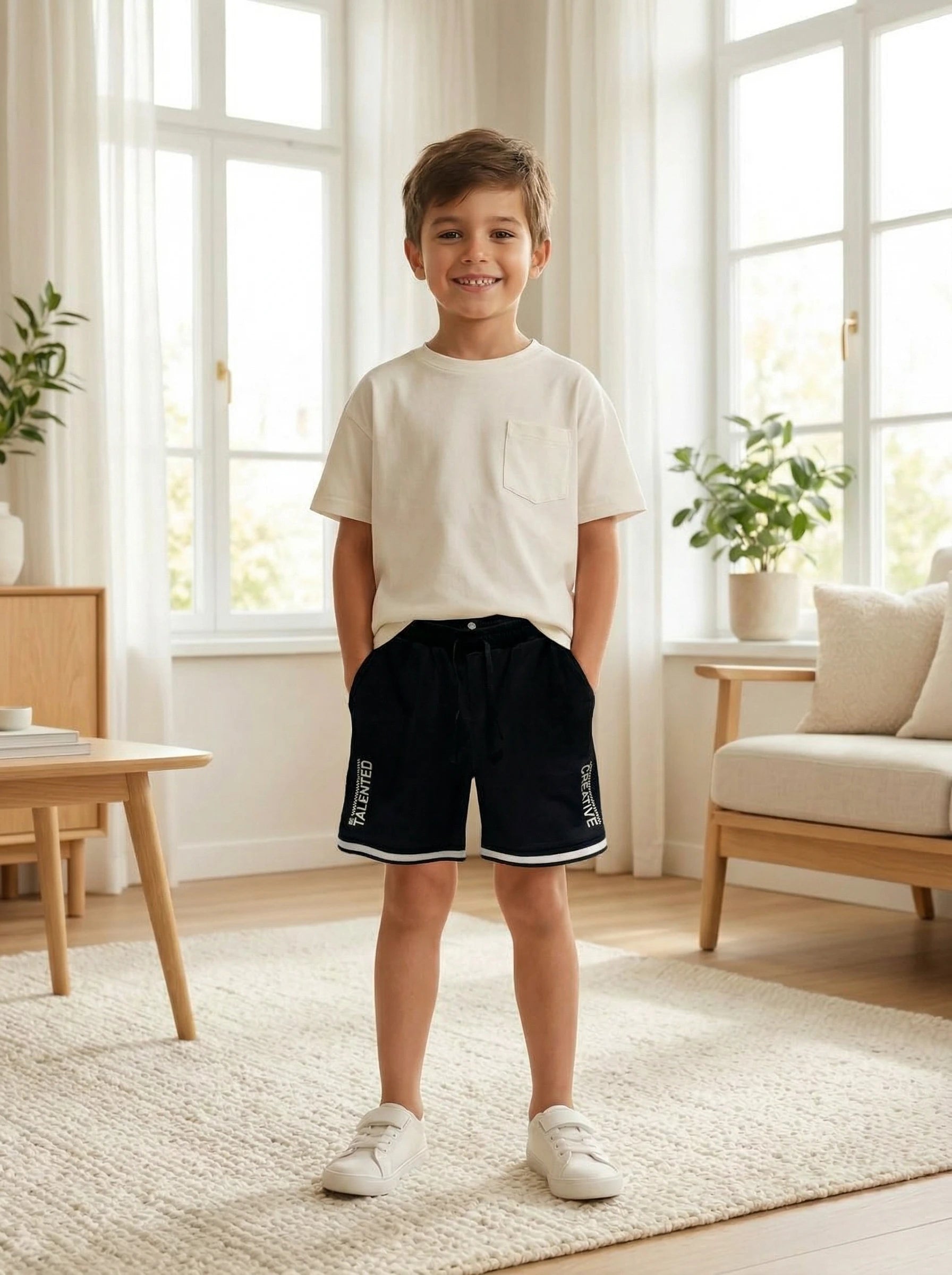 Kids' Relaxed Fit Drawstring Shorts