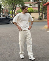 Modern Straight-Leg Cargo Jeans