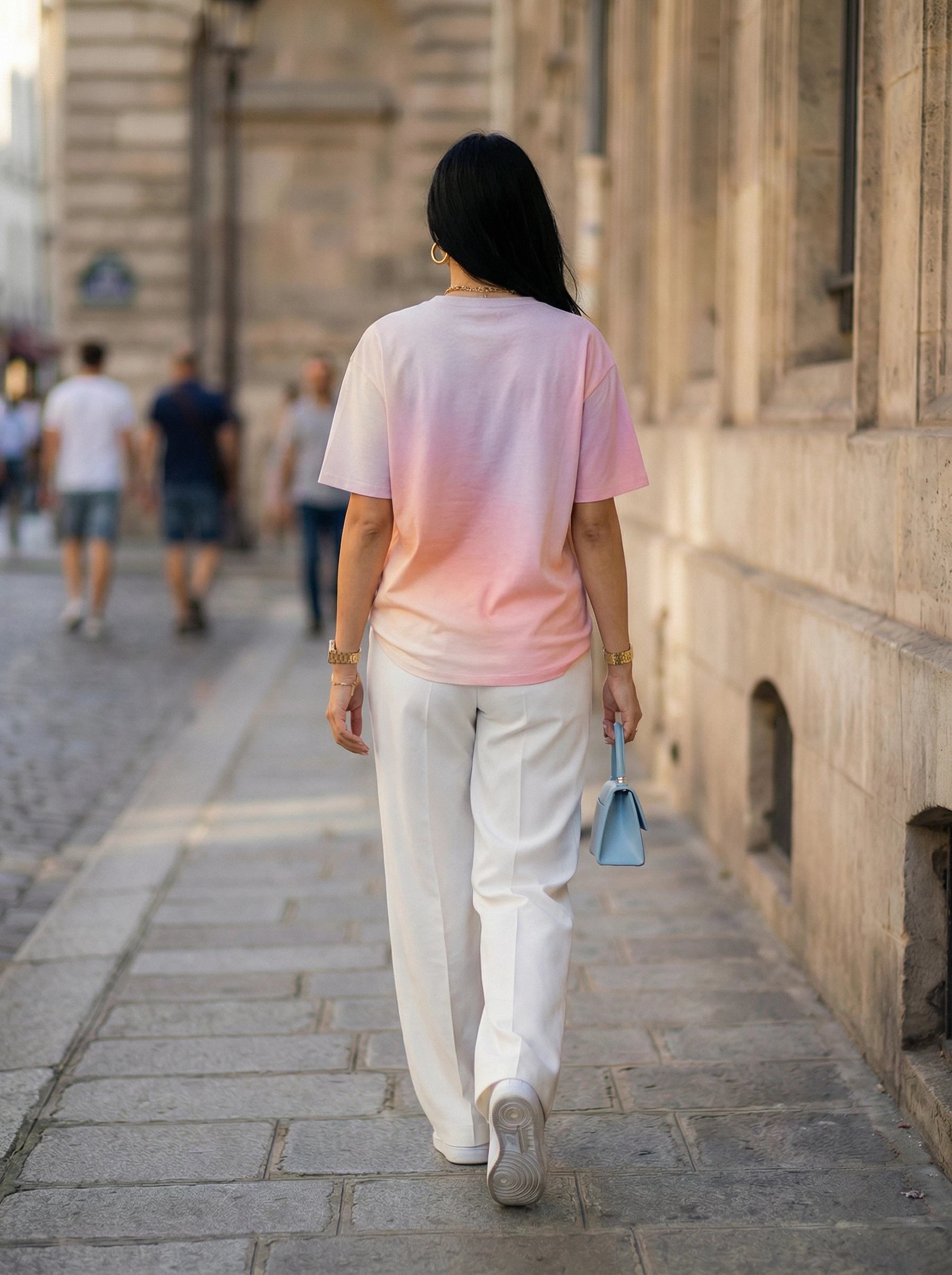 Gradient Graphic Crew Neck T-Shirt