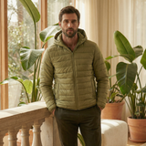 QULITED JACKET - Green, L image
