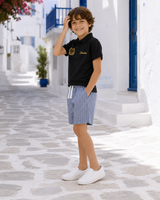 Boys’ Embroidered Short-Sleeve Polo Shirt