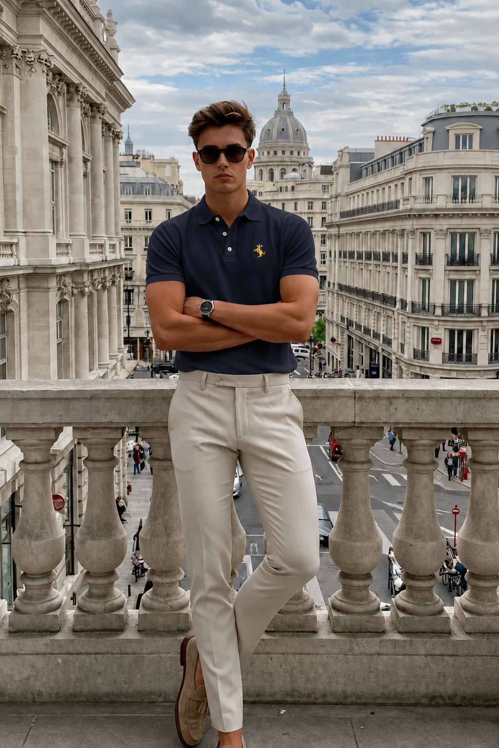Men’s Embroidered Polo Shirt