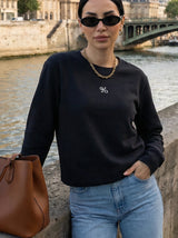 Minimal Logo Crew Neck Sweatshirt