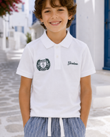 Boys’ Embroidered Short-Sleeve Polo Shirt