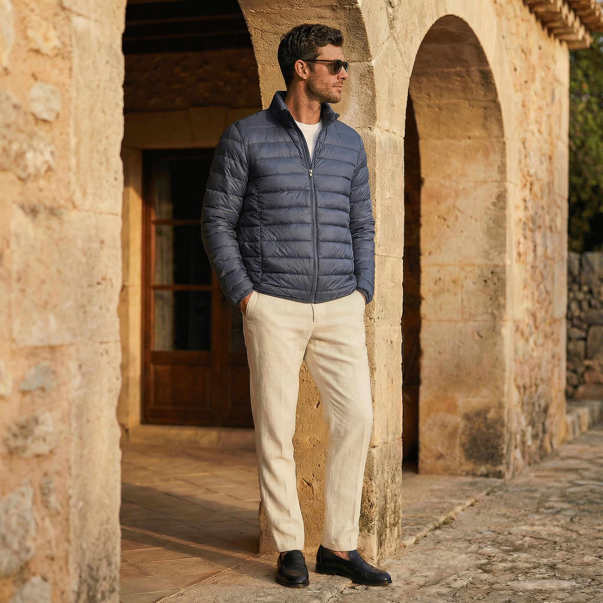 DUCK DOWN JACKET - Blue, XXL image