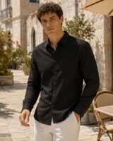 Men’s Long-Sleeve Linen Shirt
