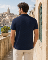 Men’s Patterned Short-Sleeve Polo Shirt