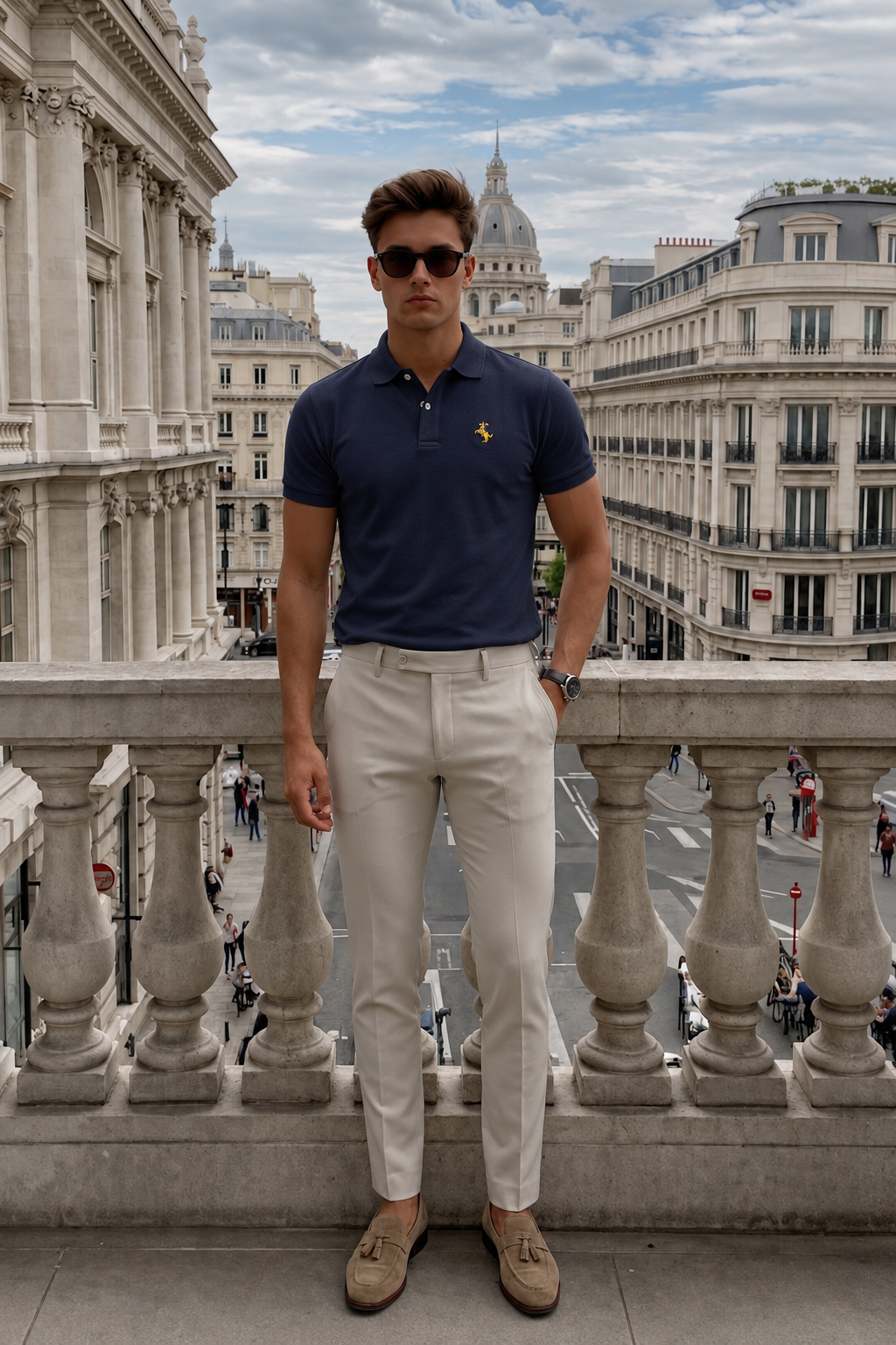 Men’s Embroidered Polo Shirt