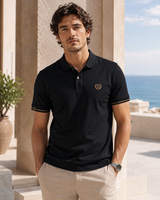 Men’s Embroidered Short-Sleeve Polo Shirt