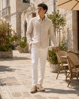 Men’s Long-Sleeve Linen Shirt