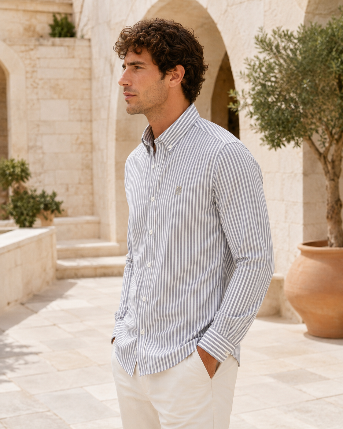 Men’s Long-Sleeve Oxford Shirt