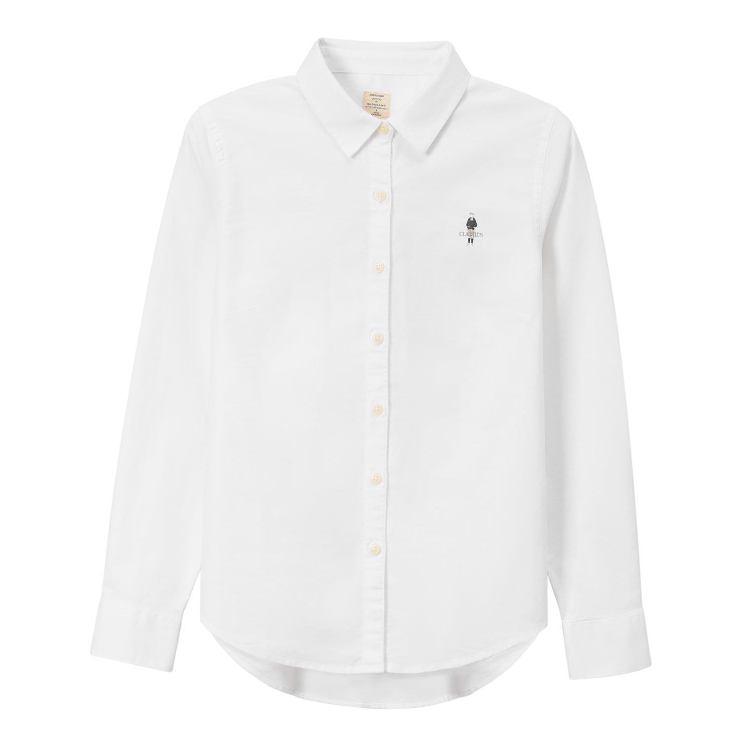 OXFORD SHIRT WITH EMBROIDERY - WHITE-01, S image