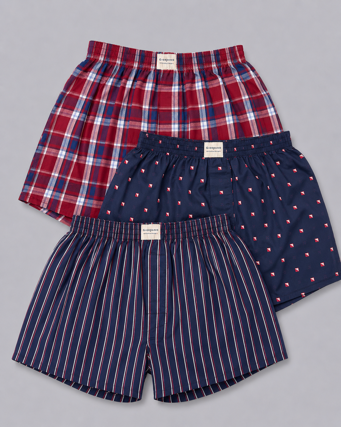 Men’s Woven Boxer Three-Pack