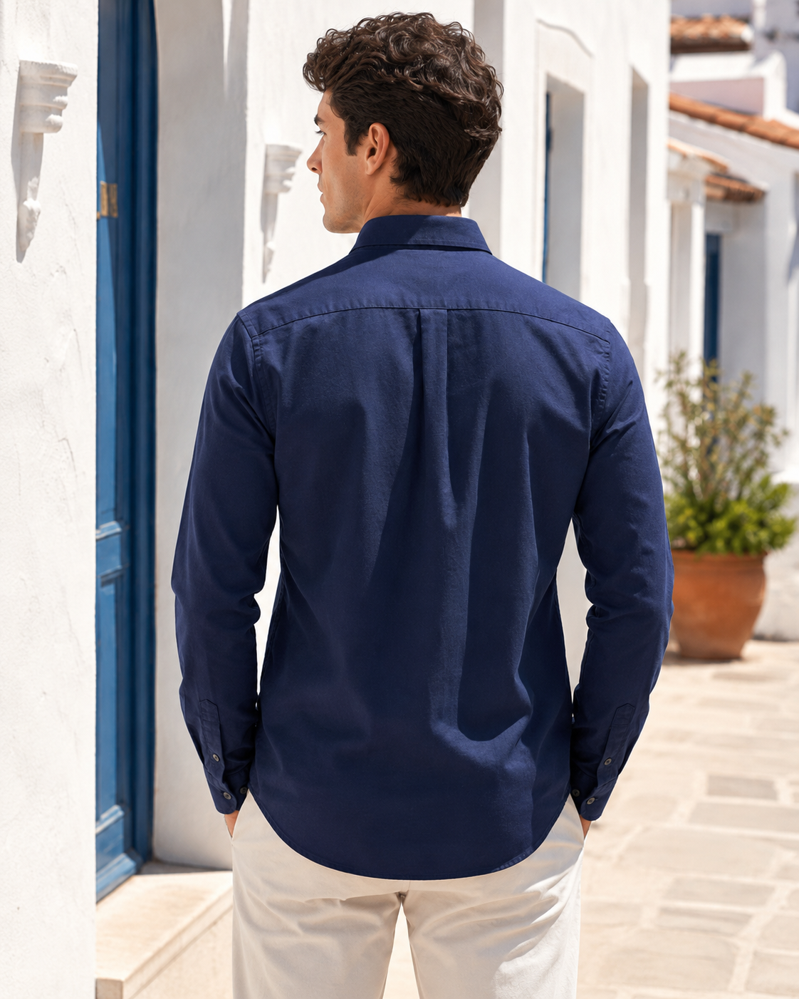 Men’s Long-Sleeve Oxford Shirt