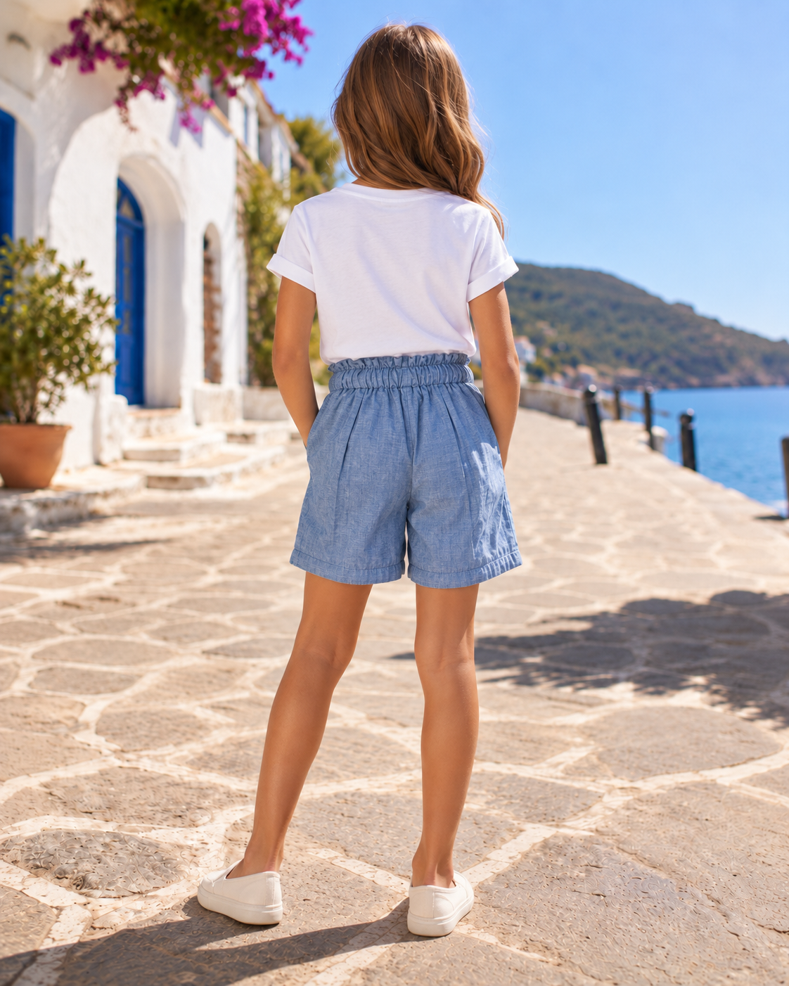 Girls’ Drawstring Casual Shorts