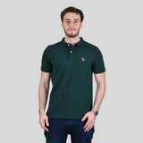 POLO WITH EMBROIDERY - GREEN-68, S image
