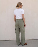 Wide-Leg Cargo Pants