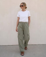 Wide-Leg Cargo Pants