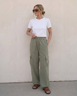 Wide-Leg Cargo Pants