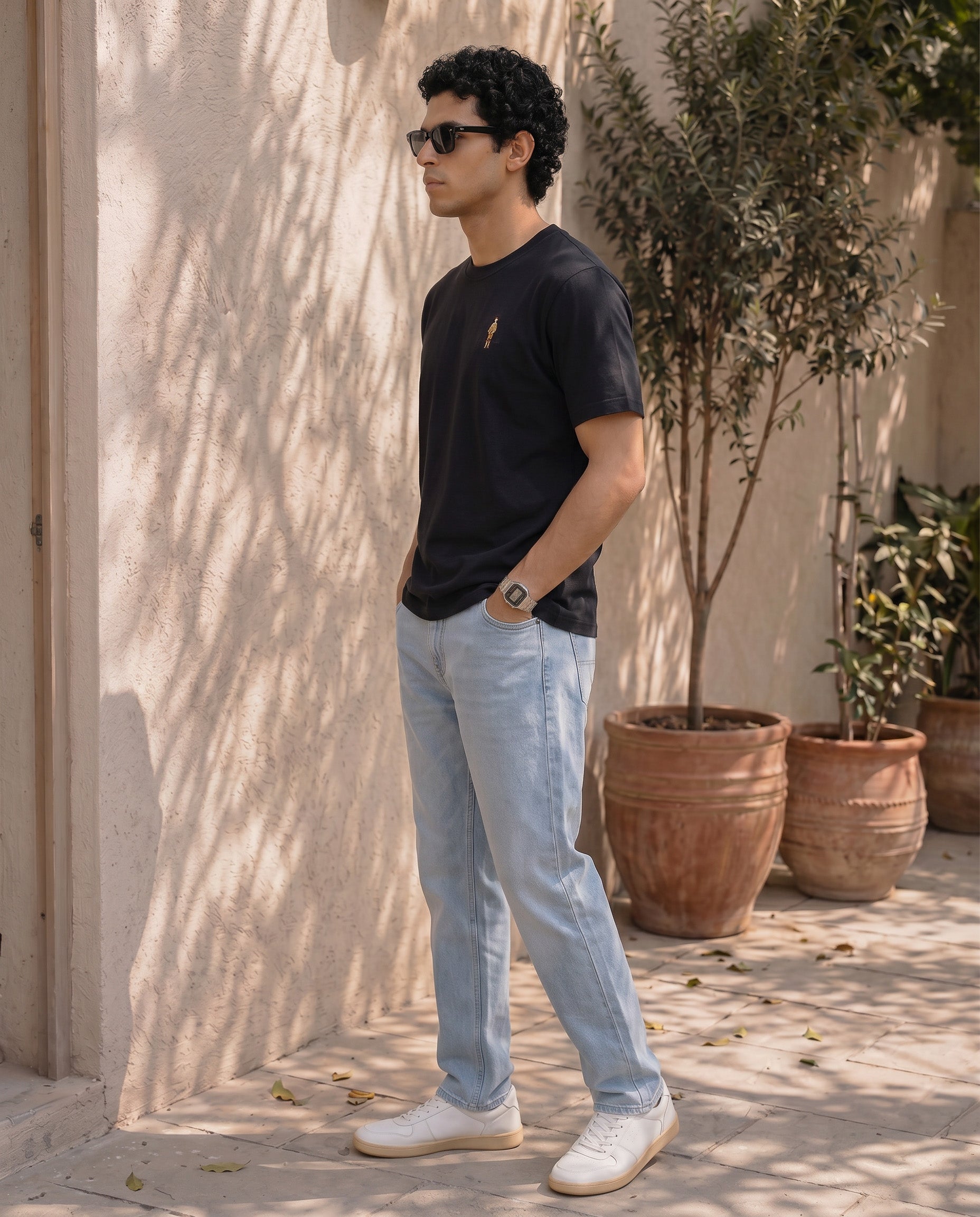 Men’s Embroidered Logo Crew Neck T-Shirt